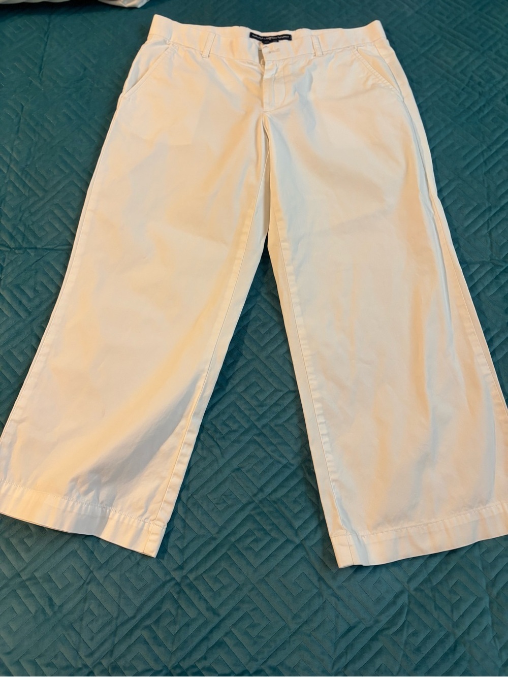 Ralph Lauren Sport White Cotton Trousers